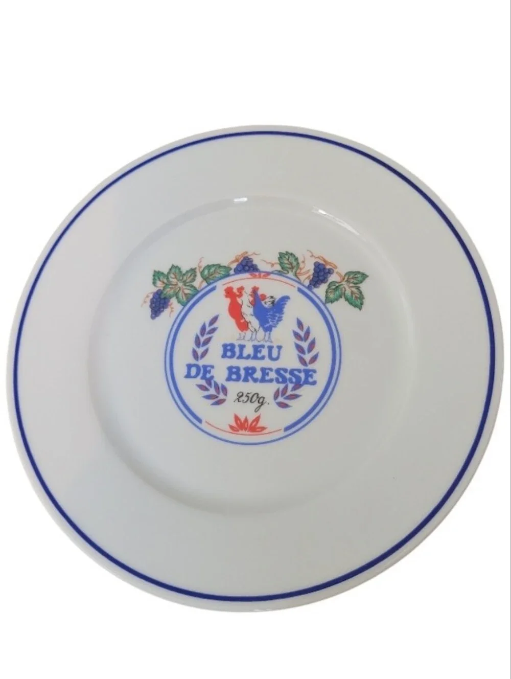 3/$22 Revol - Bleu de Bresse - White, Blue, and Green Cheese Plate